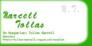 marcell tollas business card